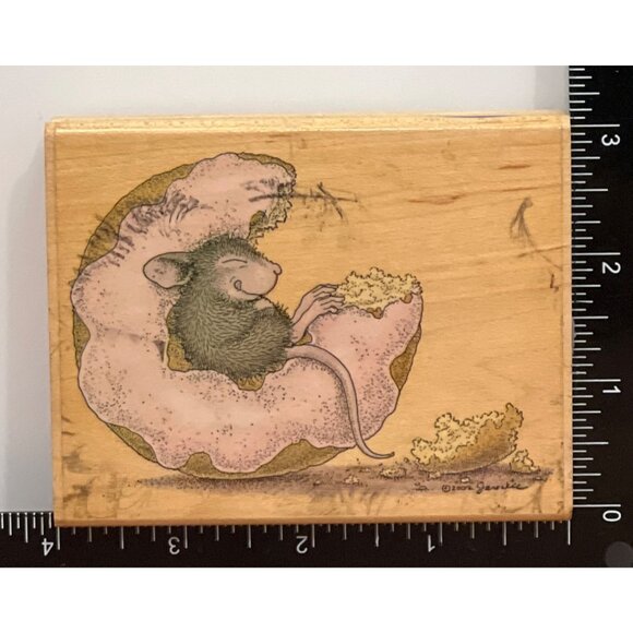 House Mouse Designs Donut Bliss Rubber Stamp By Stampabilities MUZZY HMJR1002 - Picture 2 of 5